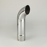 TAIL PIPE - CURVED, 4 INCH ID X 18 INCH, CHROME