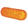 LED - STOP TAIL TURN LAMP, YELLOW, OVAL, WITH HARD SHELL