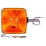 SIGNAL - STAT, DUAL FACE, VERTICAL MOUNT, INCAN., RED/YELLOW SQUARE, 2 BULB, 4 WIRE, PEDESTAL LIGHT