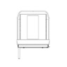 SEAT ASSEMBLY - 30 INCH, WALL MOUNT, IMMI, SAFEGUARD, NON RESTRAINT