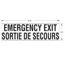 DECAL - SCHOOL BUS, LETTERING/WARNING LABEL, EMERGENCY EXIT SDS, BLACK/WHITE