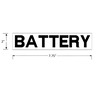 DECAL, BATTERY, 2